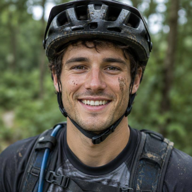 Beispielporträt einer Person im Fahrradladen